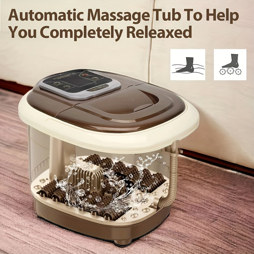 Masajeador de Pies Eléctrico con Spa y Rodillos Shiatsu