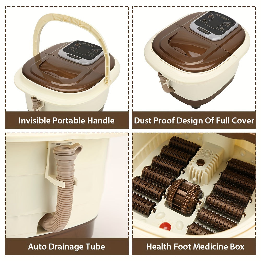 Masajeador de Pies Eléctrico con Spa y Rodillos Shiatsu