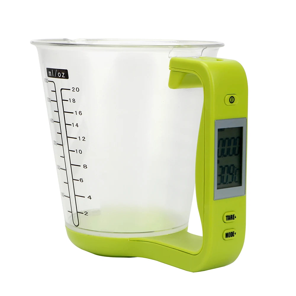 Digital Beaker Electronic Measuring Cup with LCD Display for Temperature Measurement - Hostweigh Kitchen Scale