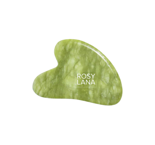 Gua Sha de Jade Verde – Masaje Facial Natural y Antiedad