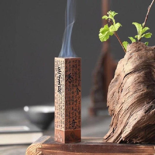 Quemador de Incienso Zen para Sala de Té – Rojo Cobre