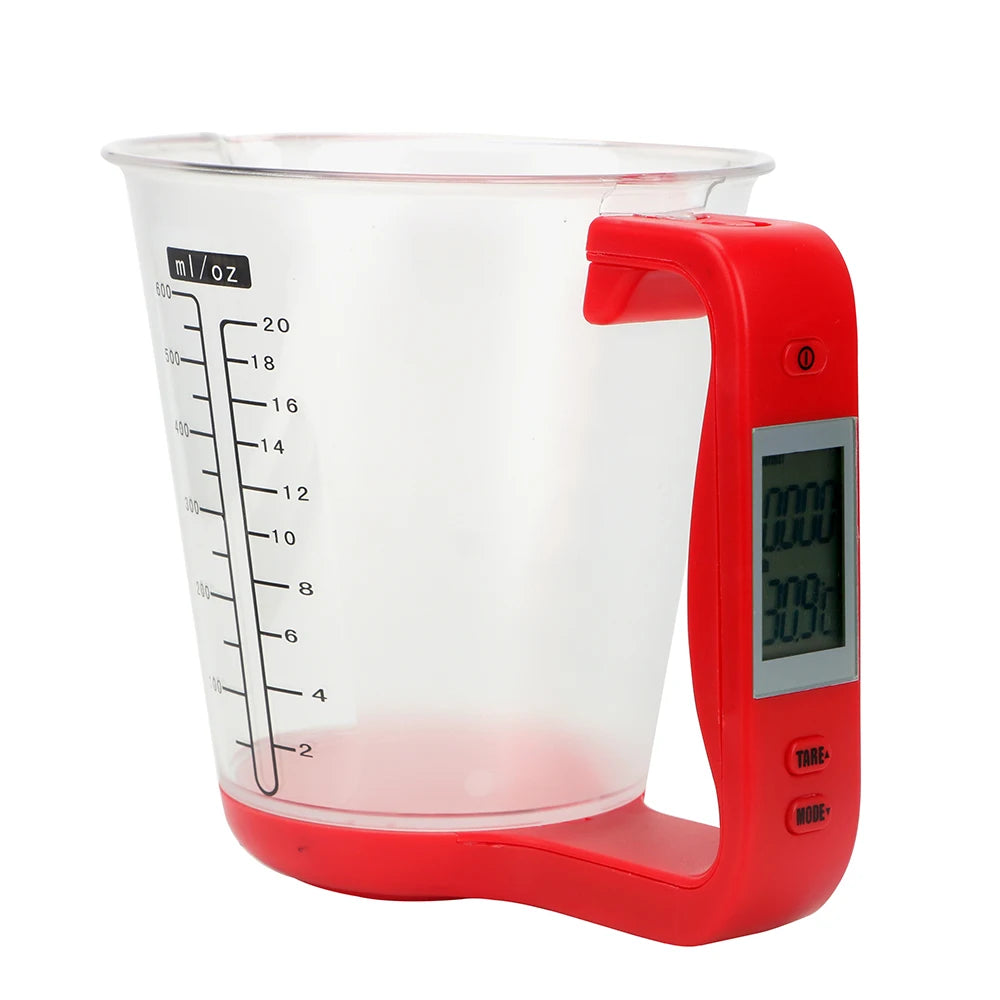 Digital Beaker Electronic Measuring Cup with LCD Display for Temperature Measurement - Hostweigh Kitchen Scale