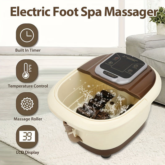 Masajeador de Pies Eléctrico con Spa y Rodillos Shiatsu