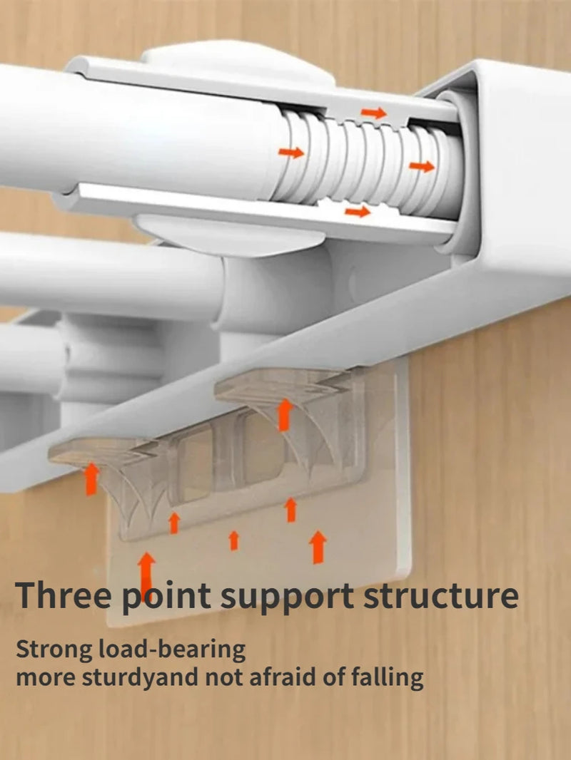 Adjustable Expandable Divider for Closet Shelves - Punch-Free Storage Solution for Kitchen and Bathroom Cabinets